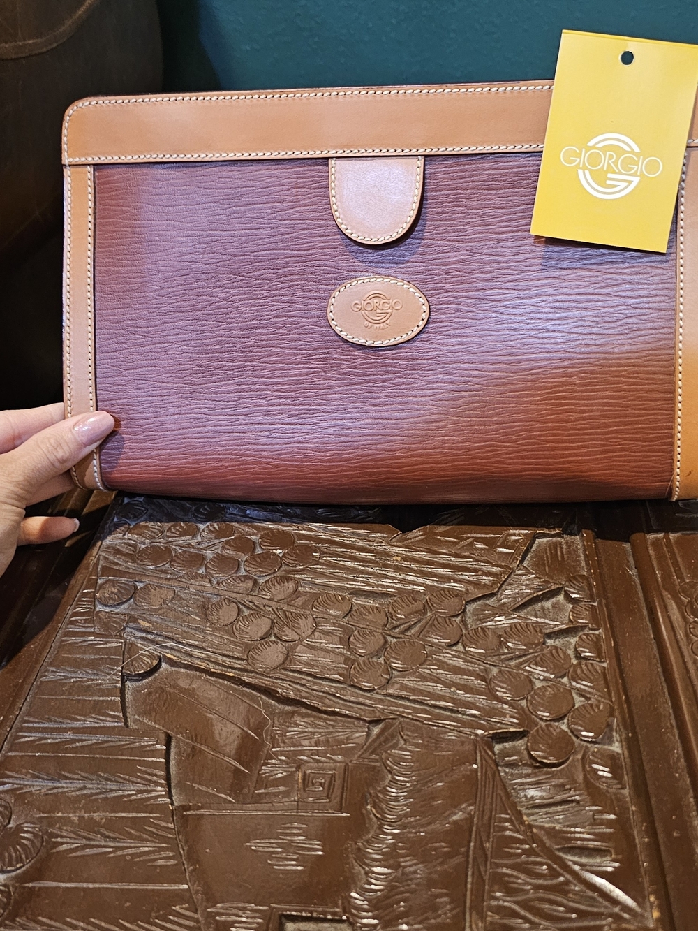 Tan Leather Women’s Tote - Classic Cream Interior